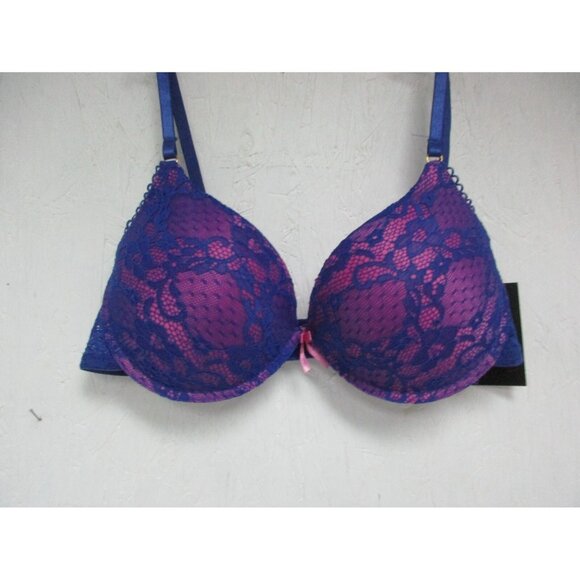 Dolce Vita Style# 2644S Women's Bra Evening Blue Over Pink Size 34C New !!! - Picture 1 of 2